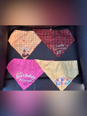 Pet Bandanas-Set of Four Holiday & Celebration